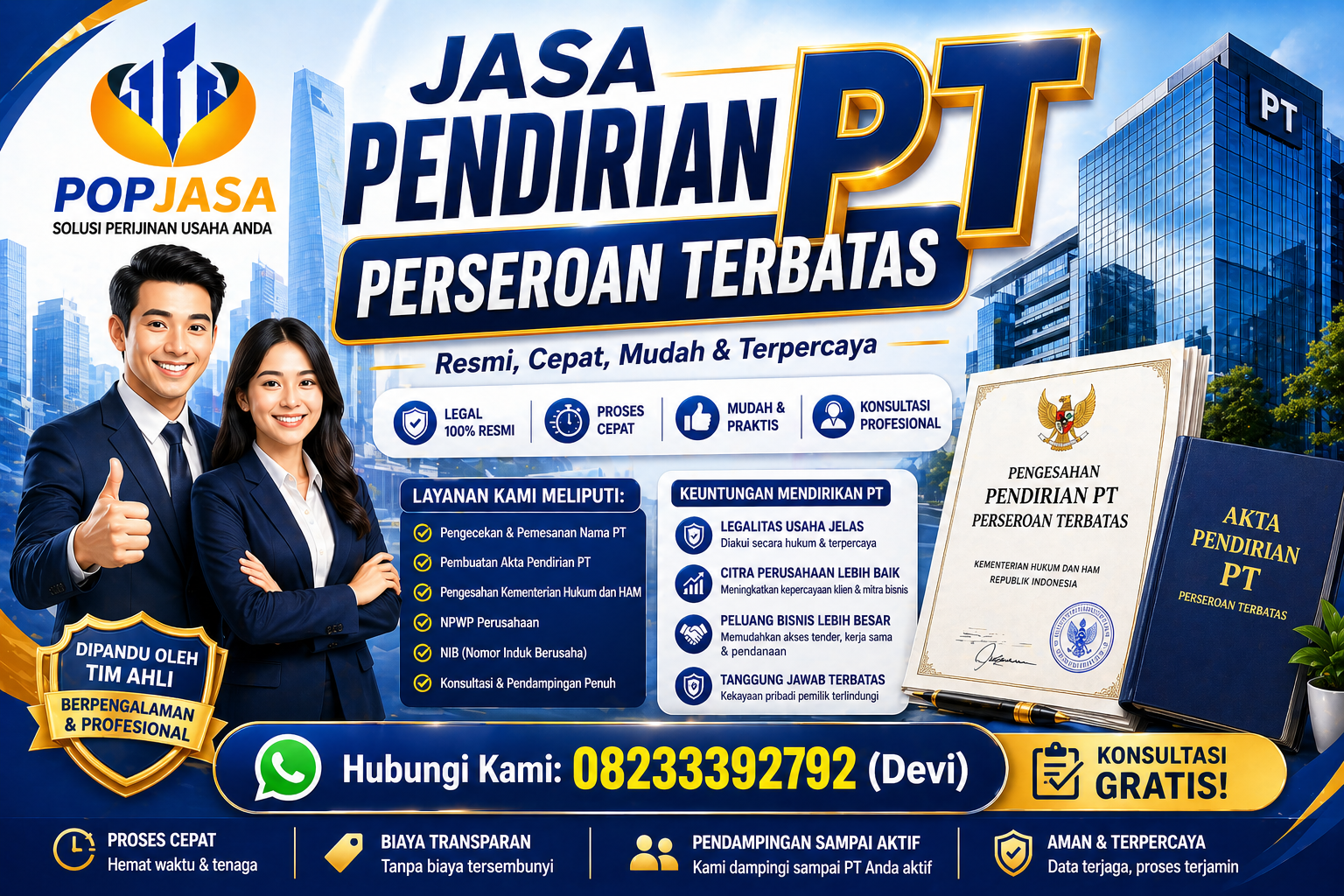 Biaya Pendirian PT 2026: Rincian Lengkap Kota Bandung
