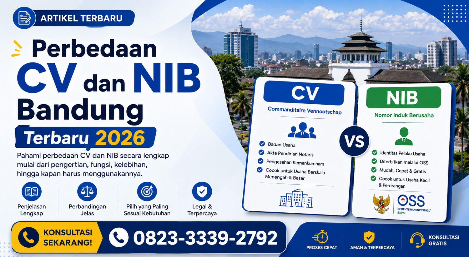Perbedaan CV dan NIB Bandung: Pengertian, Fungsi, dan Cara Mengurusnya