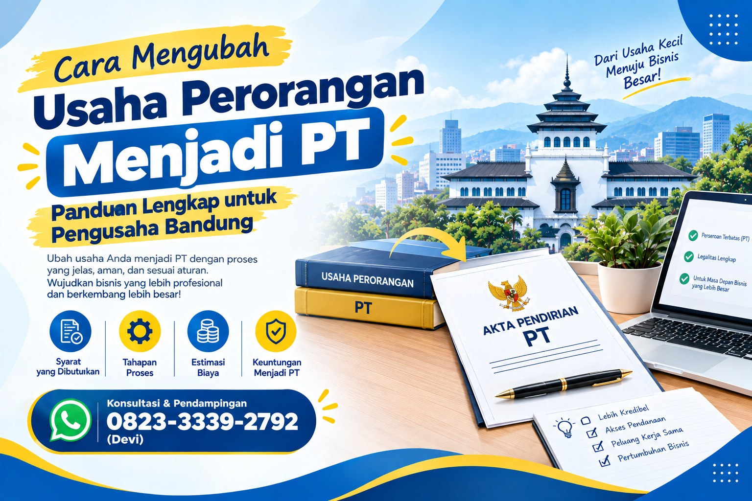 Cara Mengubah Usaha Perorangan Menjadi PT: Panduan Lengkap untuk Pengusaha Bandung